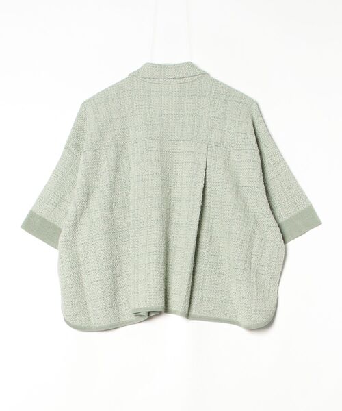 ESTNATION（エストネーション）の「ESTNATION / ツイーディーニットシャツ（シャツ/ブラウス・レディース・ブラウン/カーキ/オフホワイト・FREE）」の10枚目の写真