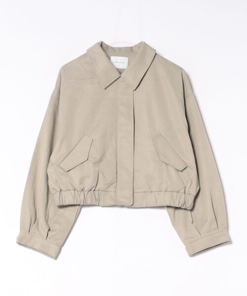 AMERICAN HOLIC（アメリカンホリック）の「襟付きショート丈ブルゾン（ブルゾン・レディース・ベージュ/ライトカーキ・FREE）」の7枚目の写真