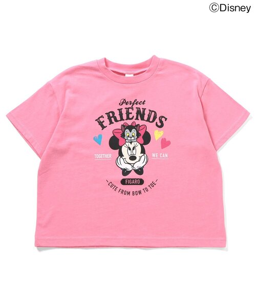 Disney（ディズニー）の「【リンク】【ディズニー】ミッキー＆フレンズ/バラエティTシャツ（Tシャツ/カットソー・キッズ・チャコール/イエロー/ピンク/グリーン/オフホワイト/ブルー・110/100/90/80/140/130/120）」の6枚目の写真