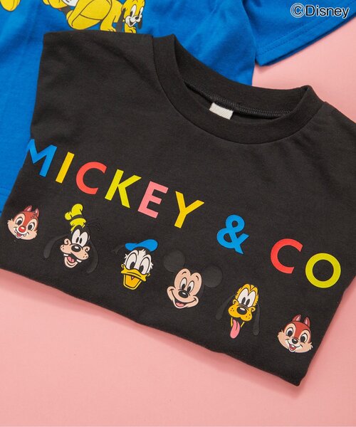 Disney（ディズニー）の「【リンク】【ディズニー】ミッキー＆フレンズ/バラエティTシャツ（Tシャツ/カットソー・キッズ・チャコール/イエロー/ピンク/グリーン/オフホワイト/ブルー・110/100/90/80/140/130/120）」の18枚目の写真