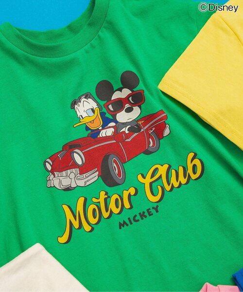 Disney（ディズニー）の「【リンク】【ディズニー】ミッキー＆フレンズ/バラエティTシャツ（Tシャツ/カットソー・キッズ・チャコール/イエロー/ピンク/グリーン/オフホワイト/ブルー・110/100/90/80/140/130/120）」の17枚目の写真