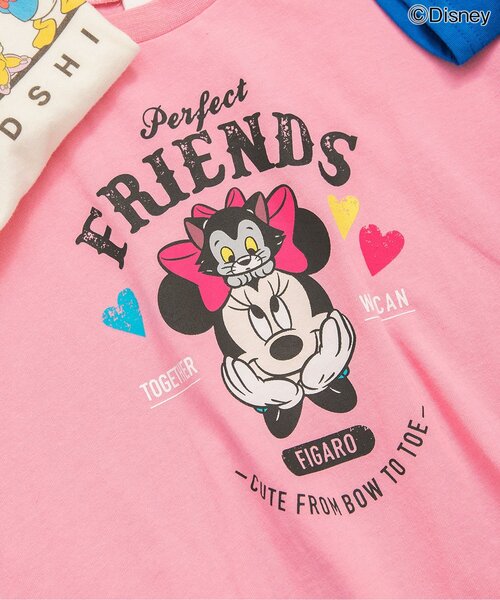 Disney（ディズニー）の「【リンク】【ディズニー】ミッキー＆フレンズ/バラエティTシャツ（Tシャツ/カットソー・キッズ・チャコール/イエロー/ピンク/グリーン/オフホワイト/ブルー・110/100/90/80/140/130/120）」の15枚目の写真