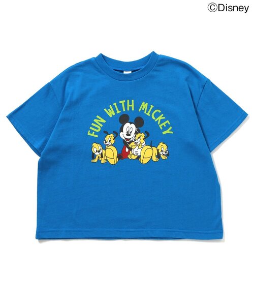 Disney（ディズニー）の「【リンク】【ディズニー】ミッキー＆フレンズ/バラエティTシャツ（Tシャツ/カットソー・キッズ・チャコール/イエロー/ピンク/グリーン/オフホワイト/ブルー・110/100/90/80/140/130/120）」の11枚目の写真