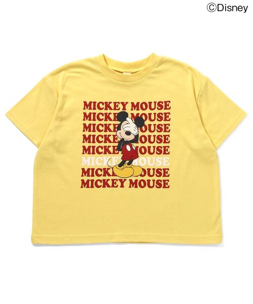 Disney（ディズニー）の「【リンク】【ディズニー】ミッキー＆フレンズ/バラエティTシャツ（Tシャツ/カットソー・キッズ・チャコール/イエロー/ピンク/グリーン/オフホワイト/ブルー・110/100/90/80/140/130/120）」の9枚目の写真