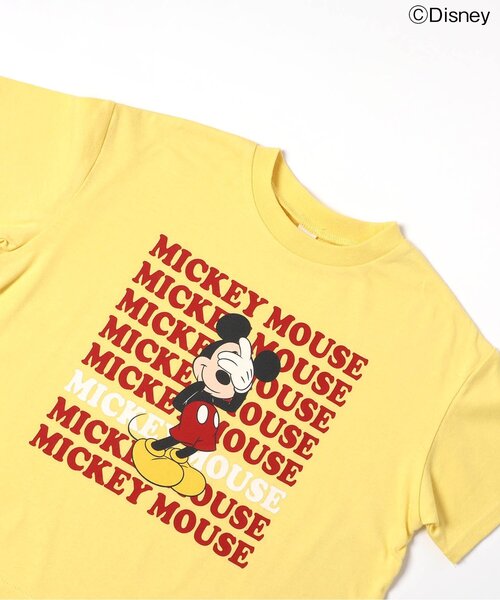 Disney（ディズニー）の「【リンク】【ディズニー】ミッキー＆フレンズ/バラエティTシャツ（Tシャツ/カットソー・キッズ・チャコール/イエロー/ピンク/グリーン/オフホワイト/ブルー・110/100/90/80/140/130/120）」の7枚目の写真