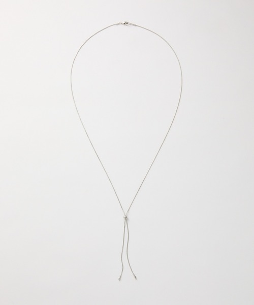 COLONY 2139（コロニートゥーワンスリーナイン）の「スレンダードロップループタイ（ネックレス・レディース・ゴールド/シルバー・FREE）」の7枚目の写真