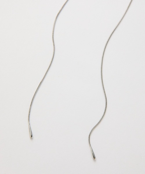 COLONY 2139（コロニートゥーワンスリーナイン）の「スレンダードロップループタイ（ネックレス・レディース・ゴールド/シルバー・FREE）」の9枚目の写真