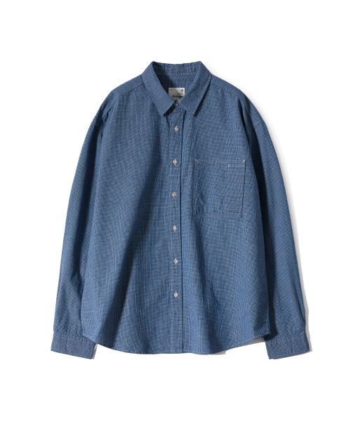 HORLISUN(ホーリーサン)の「Maili Denim Check Shirt Blue(シャツ/ブラウス・レディース・その他・LARGE/SMALL/MEDIUM)」の1枚目の写真