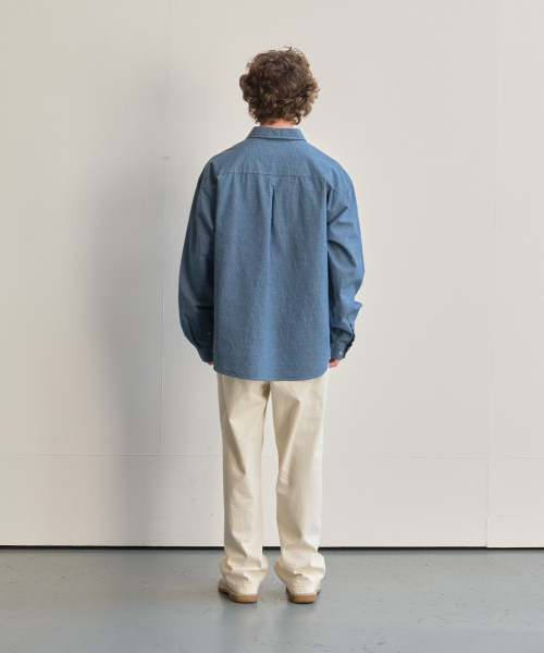 HORLISUN(ホーリーサン)の「Maili Denim Check Shirt Blue(シャツ/ブラウス・レディース・その他・LARGE/SMALL/MEDIUM)」の6枚目の写真