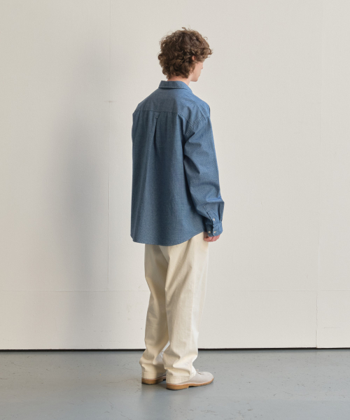 HORLISUN(ホーリーサン)の「Maili Denim Check Shirt Blue(シャツ/ブラウス・レディース・その他・LARGE/SMALL/MEDIUM)」の7枚目の写真