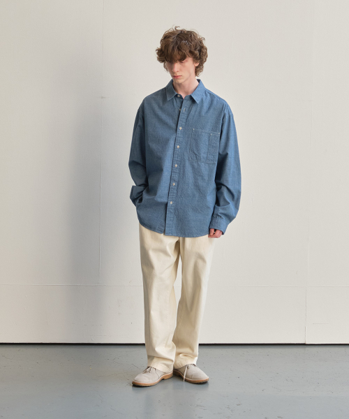 HORLISUN(ホーリーサン)の「Maili Denim Check Shirt Blue(シャツ/ブラウス・レディース・その他・LARGE/SMALL/MEDIUM)」の8枚目の写真