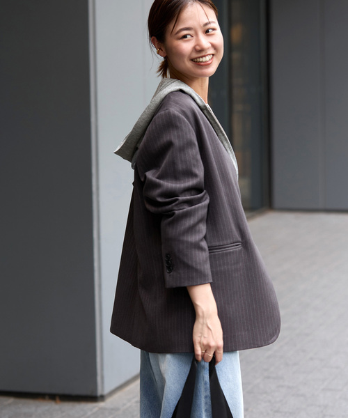 JOURNAL STANDARD relume（ジャーナルスタンダード　レリューム）の「《追加 / 新色》シアーフーディ（パーカー・レディース・グレー/ブラック/ホワイト・FREE）」の12枚目の写真