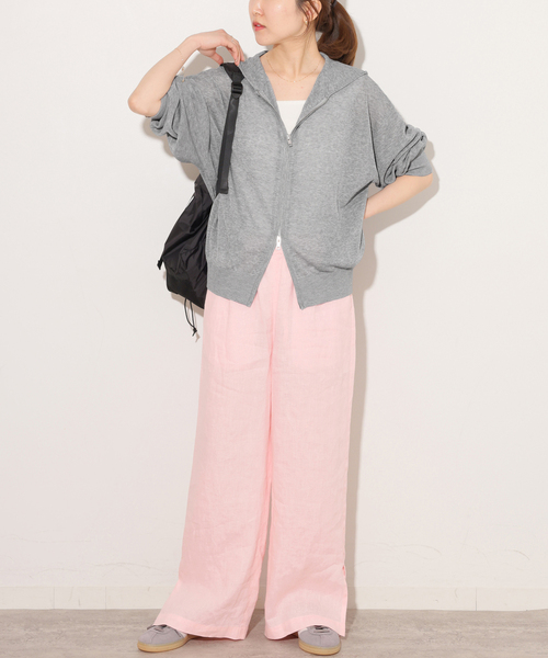 JOURNAL STANDARD relume（ジャーナルスタンダード　レリューム）の「《追加 / 新色》シアーフーディ（パーカー・レディース・グレー/ブラック/ホワイト・FREE）」の14枚目の写真