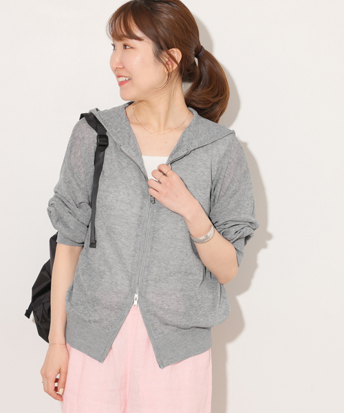 JOURNAL STANDARD relume（ジャーナルスタンダード　レリューム）の「《追加 / 新色》シアーフーディ（パーカー・レディース・グレー/ブラック/ホワイト・FREE）」の17枚目の写真