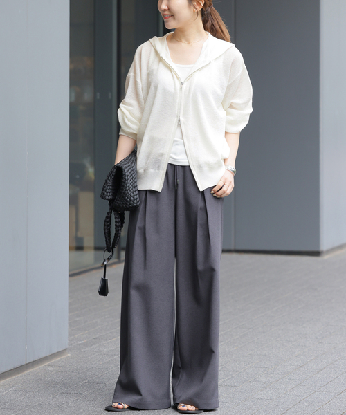 JOURNAL STANDARD relume（ジャーナルスタンダード　レリューム）の「《追加 / 新色》シアーフーディ（パーカー・レディース・グレー/ブラック/ホワイト・FREE）」の22枚目の写真