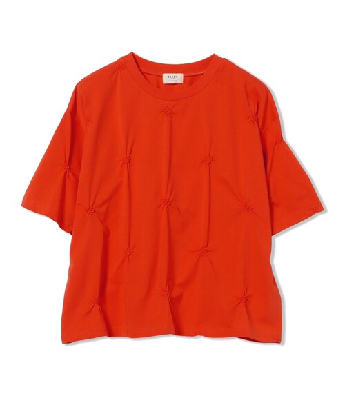 BEAMS HEART(ビームスハート)の「ピン刺繍 Tシャツ(Tシャツ/カットソー・レディース・ブラック/オフホワイト/レッド・FREE)」の3枚目の写真