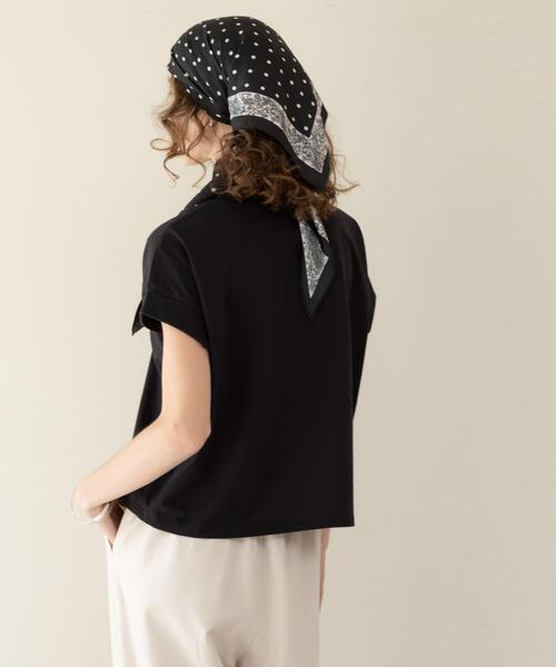 URBAN RESEARCH Sonny Label（アーバンリサーチサニーレーベル）の「UVカットクールタッチフレンチTシャツ（Tシャツ/カットソー・レディース・ブラック/ブルー/オフホワイト/ブラウン・FREE）」の16枚目の写真
