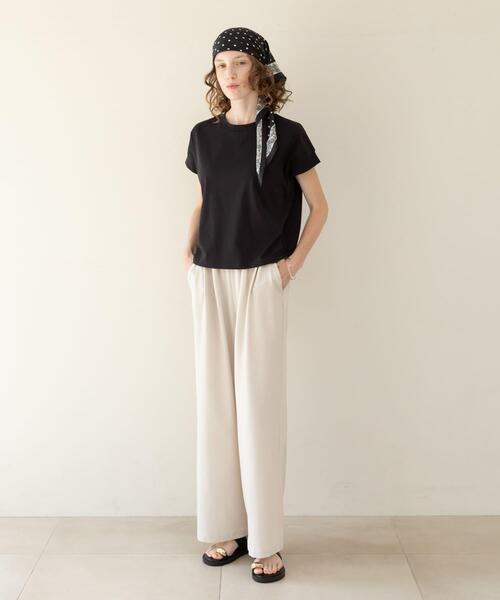 URBAN RESEARCH Sonny Label（アーバンリサーチサニーレーベル）の「UVカットクールタッチフレンチTシャツ（Tシャツ/カットソー・レディース・ブラック/ブルー/オフホワイト/ブラウン・FREE）」の17枚目の写真