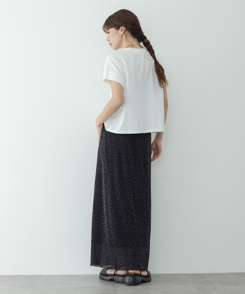 URBAN RESEARCH Sonny Label（アーバンリサーチサニーレーベル）の「UVカットクールタッチフレンチTシャツ（Tシャツ/カットソー・レディース・ブラック/ブルー/オフホワイト/ブラウン・FREE）」の11枚目の写真