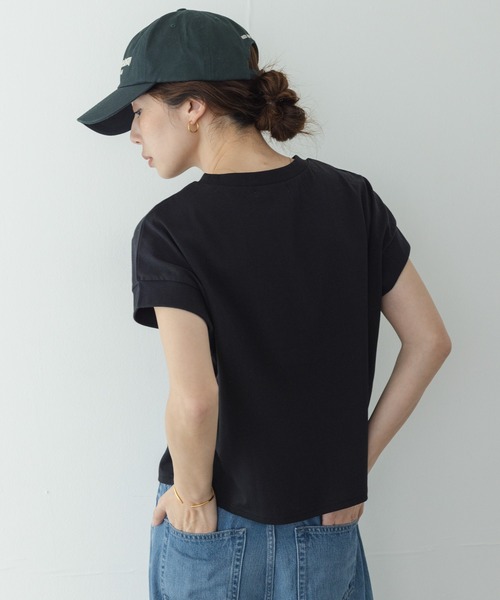 URBAN RESEARCH Sonny Label（アーバンリサーチサニーレーベル）の「UVカットクールタッチフレンチTシャツ（Tシャツ/カットソー・レディース・ブラック/ブルー/オフホワイト/ブラウン・FREE）」の13枚目の写真