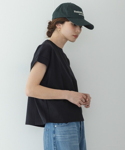 URBAN RESEARCH Sonny Label（アーバンリサーチサニーレーベル）の「UVカットクールタッチフレンチTシャツ（Tシャツ/カットソー・レディース・ブラック/ブルー/オフホワイト/ブラウン・FREE）」の15枚目の写真