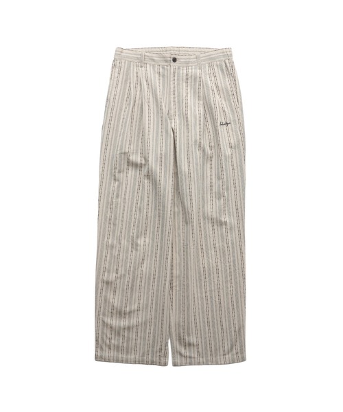 Subciety(サブサエティ)の「Jacquard stripe slacks(スラックス・メンズ・ブラック/ネイビー/ベージュ・SMALL/MEDIUM/LARGE/X-LARGE)」の19枚目の写真