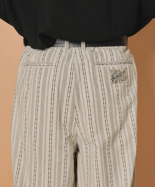 Subciety(サブサエティ)の「Jacquard stripe slacks(スラックス・メンズ・ブラック/ネイビー/ベージュ・SMALL/MEDIUM/LARGE/X-LARGE)」の4枚目の写真