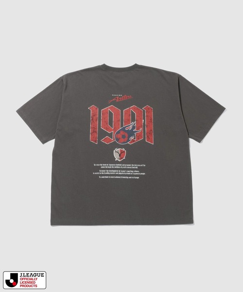 Mac-House(マックハウス)の「J.LEAGUE【鹿島アントラーズ/ KASHIMA ANTLERS】サポーターズデザインTシャツ Jリーグ(Tシャツ/カットソー・レディース・チャコールグレー/ホワイト・M/L)」の2枚目の写真