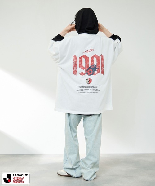 Mac-House(マックハウス)の「J.LEAGUE【鹿島アントラーズ/ KASHIMA ANTLERS】サポーターズデザインTシャツ Jリーグ(Tシャツ/カットソー・レディース・チャコールグレー/ホワイト・M/L)」の6枚目の写真