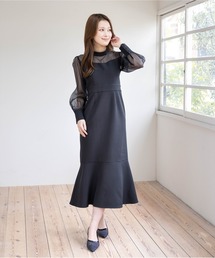 CLEAR BASIC | シアーマーメイドワンピース［骨格ストレート/オケージョン/セレモニー/入園式］(ワンピース)