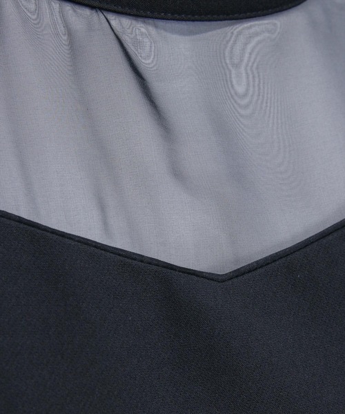 CLEAR BASIC（クリアベーシック）の「シアーマーメイドワンピース［骨格ストレート/オケージョン/セレモニー/入園式］（ワンピース・レディース・ブラック/ブラック系その他・M/S）」の9枚目の写真