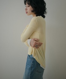 hem deign sheer tops /ヘムデザインシアートップス