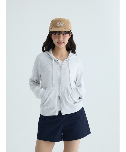 codegraphy（コードグラフィー）の「(Women) Lightweight Hooded Zip-up CBFUWTC002（パーカー・レディース・Off White/ライトグレー/ダークネイビー・SMALL/MEDIUM）」の3枚目の写真