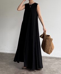 DouDou（ドゥドゥ）の「シルケットスムースフレアカットワンピース（ワンピース）」