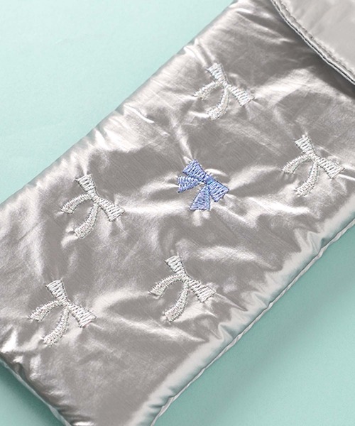 Flowering(フラワーリング)の「刺繍/フラワー/リボン/メガネケース(メガネ・レディース・アイボリー/シルバー・FREE)」の8枚目の写真