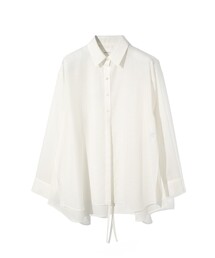 MIDIUMISOLID | MIDIUMISOLID for Ladies ドローストリングシャツ(シャツ/ブラウス)