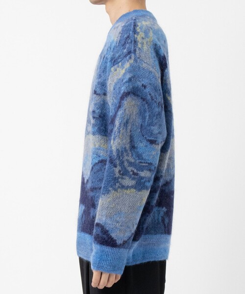 UNUSED(アンユーズド)の「【UNUSED】EX.mohair pullover(ニット/セーター・メンズ・ブルー・3/2)」の2枚目の写真