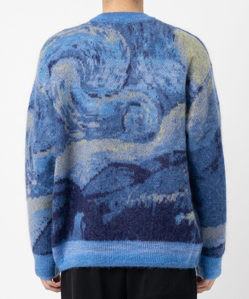 UNUSED(アンユーズド)の「【UNUSED】EX.mohair pullover(ニット/セーター・メンズ・ブルー・3/2)」の3枚目の写真