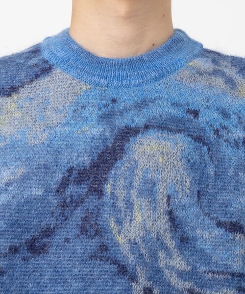 UNUSED(アンユーズド)の「【UNUSED】EX.mohair pullover(ニット/セーター・メンズ・ブルー・3/2)」の4枚目の写真