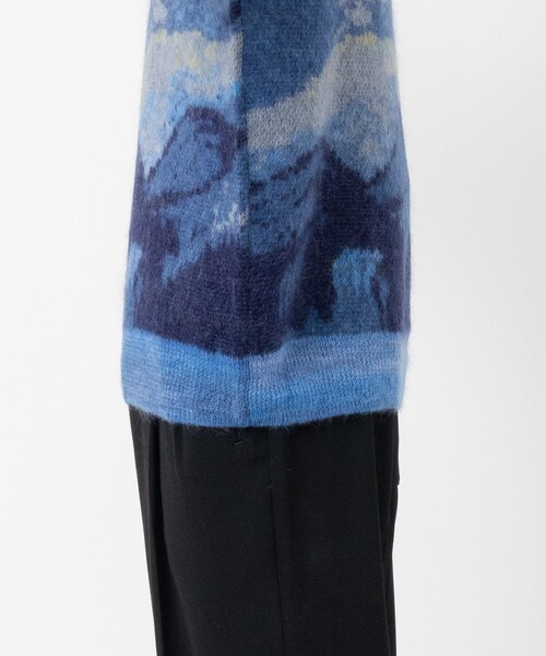 UNUSED(アンユーズド)の「【UNUSED】EX.mohair pullover(ニット/セーター・メンズ・ブルー・3/2)」の8枚目の写真