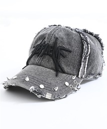 REFLEM | 『REFLEM/レフレム』スタッズ付きダメージデニムCAP(キャップ)