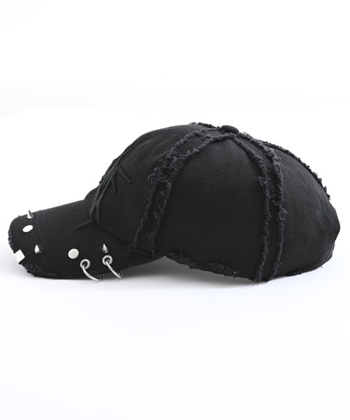 REFLEM(レフレム)の「『REFLEM/レフレム』スタッズ付きダメージデニムCAP(キャップ・レディース・グレー/ブラック・FREE)」の22枚目の写真