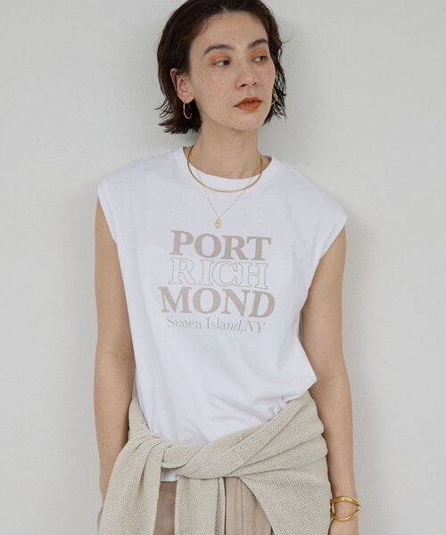 GALLARDAGALANTE(ガリャルダガランテ)の「【GOOD ROCK SPEED】NYCノースリーブロゴTee/別注(Tシャツ/カットソー・レディース・ホワイト/ブルー・FREE)」の9枚目の写真