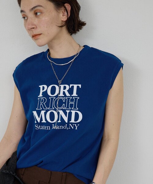 GALLARDAGALANTE(ガリャルダガランテ)の「【GOOD ROCK SPEED】NYCノースリーブロゴTee/別注(Tシャツ/カットソー・レディース・ホワイト/ブルー・FREE)」の7枚目の写真