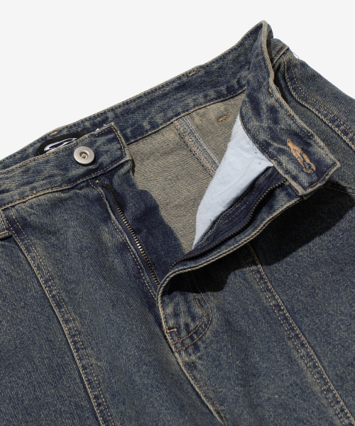 CARGOBROS（カーゴブロス）の「カーブラインウォッシングデニムパンツ(ブルー)（デニムパンツ・メンズ・その他・SMALL/MEDIUM/LARGE）」の3枚目の写真
