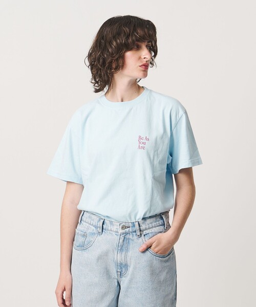6（ロク）の「＜ROKU＞BE AS YOU ARE Tシャツ（Tシャツ/カットソー・レディース・ライトブルー/パープル・S/L）」の2枚目の写真
