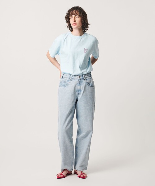 6（ロク）の「＜ROKU＞BE AS YOU ARE Tシャツ（Tシャツ/カットソー・レディース・ライトブルー/パープル・S/L）」の4枚目の写真