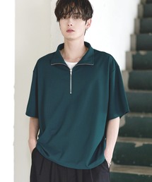 ETELIO | 【26SS】梨地ハーフジップドローコードTシャツ(Tシャツ/カットソー)