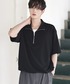 ETELIO（エテリオ）の「【26SS】梨地ハーフジップドローコードTシャツ（Tシャツ/カットソー・M）」