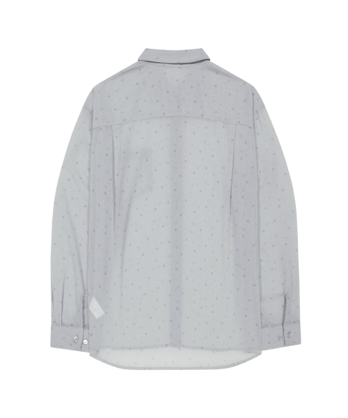 OJOS(オホス)の「Graphic Sheer Shirts / Grey(シャツ/ブラウス・レディース・その他・OS)」の5枚目の写真